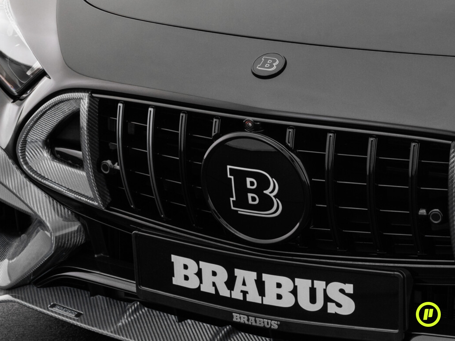 Brabus Carbon Front Grill Insert Attachments for Mercedes-Benz SL63 AMG (R323 2023+)