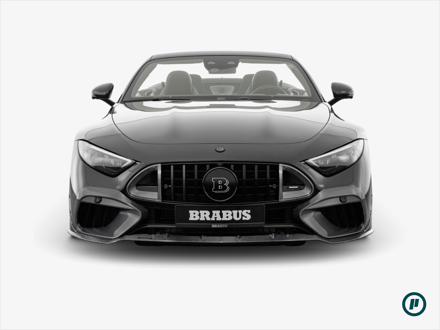 Brabus Carbon Front Grill Insert Attachments for Mercedes-Benz SL63 AMG (R323 2023+)