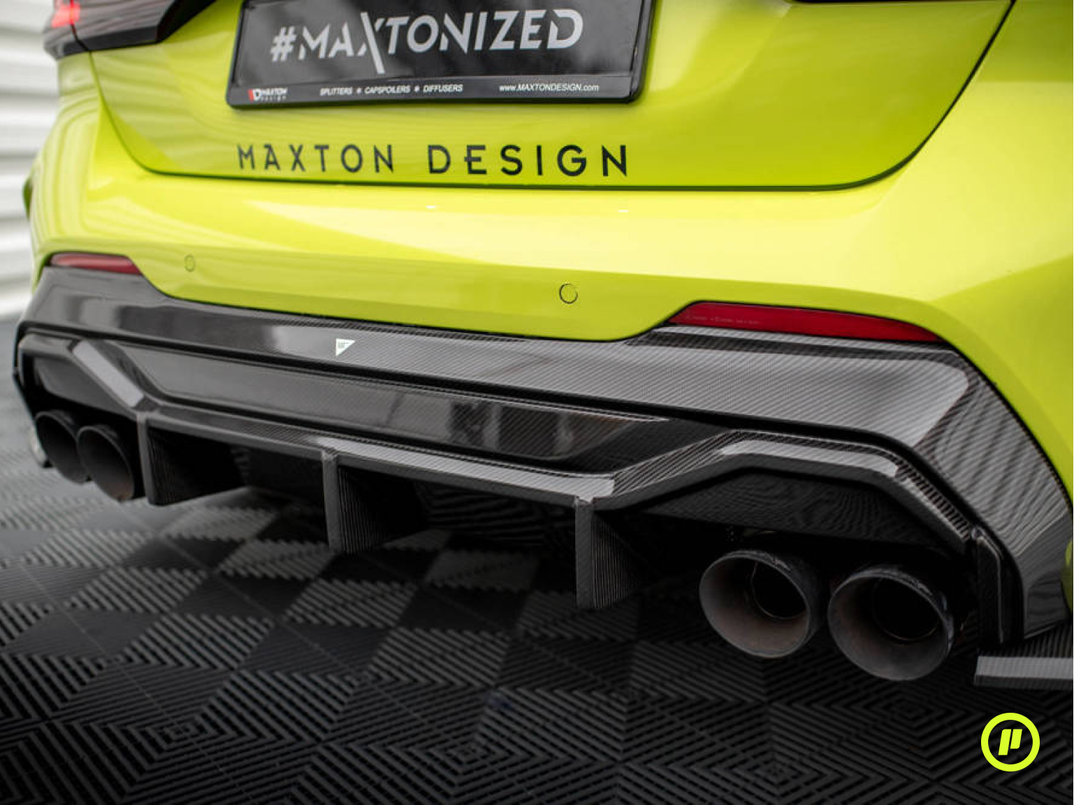 Maxton Design - Carbon Fiber Rear Diffuser v1 for BMW M135i (F40 2019+)
