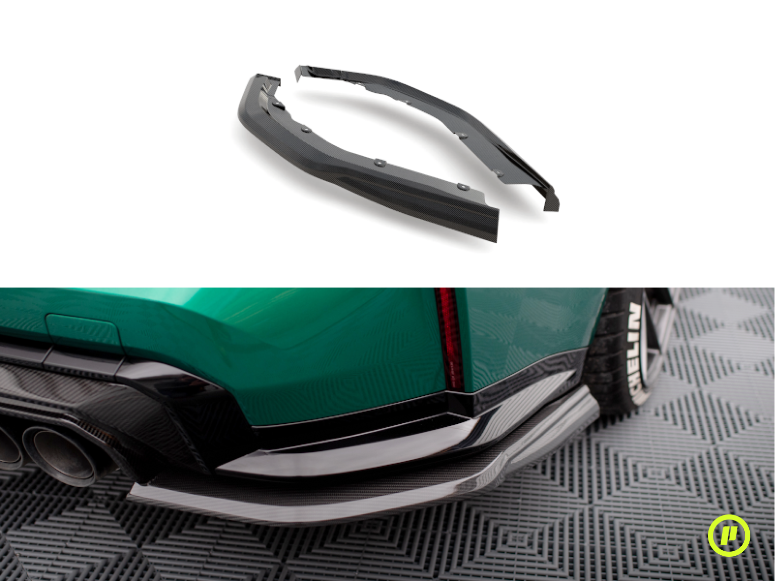 Maxton Design - Carbon Fiber Rear Side Splitter for BMW M3 (G80 2021+)