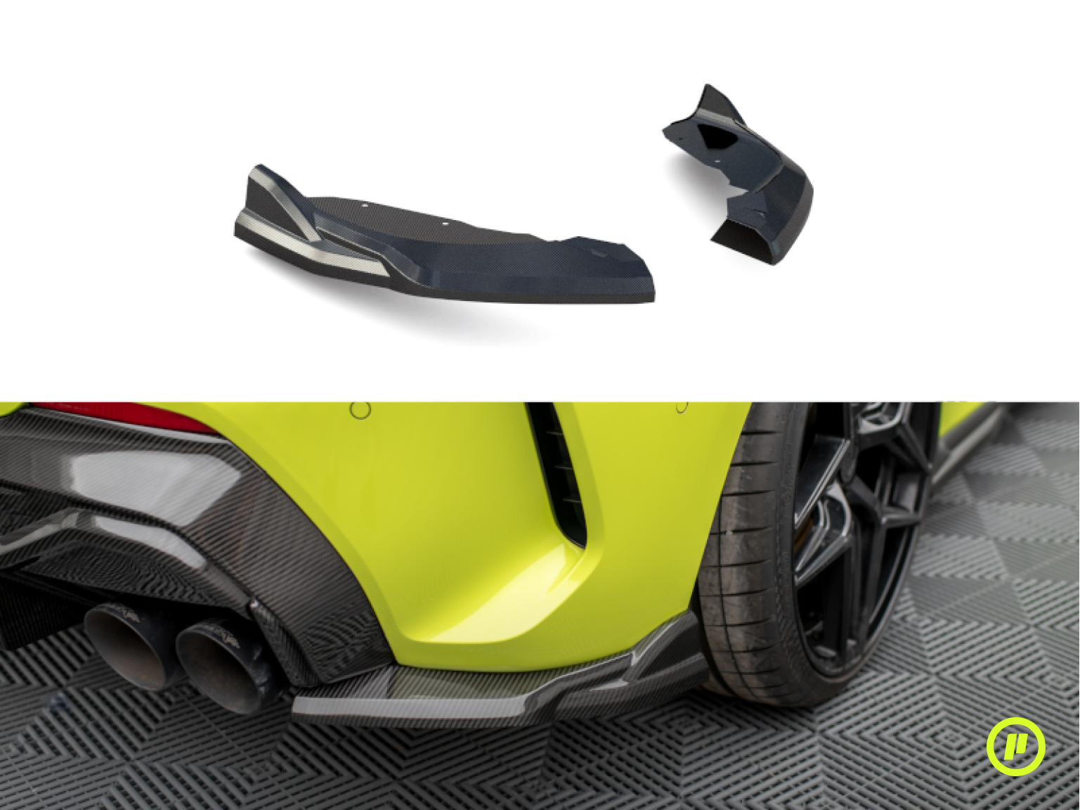 Maxton Design - Carbon Fiber Rear Side Splitters for BMW M135i (F40 2019+)