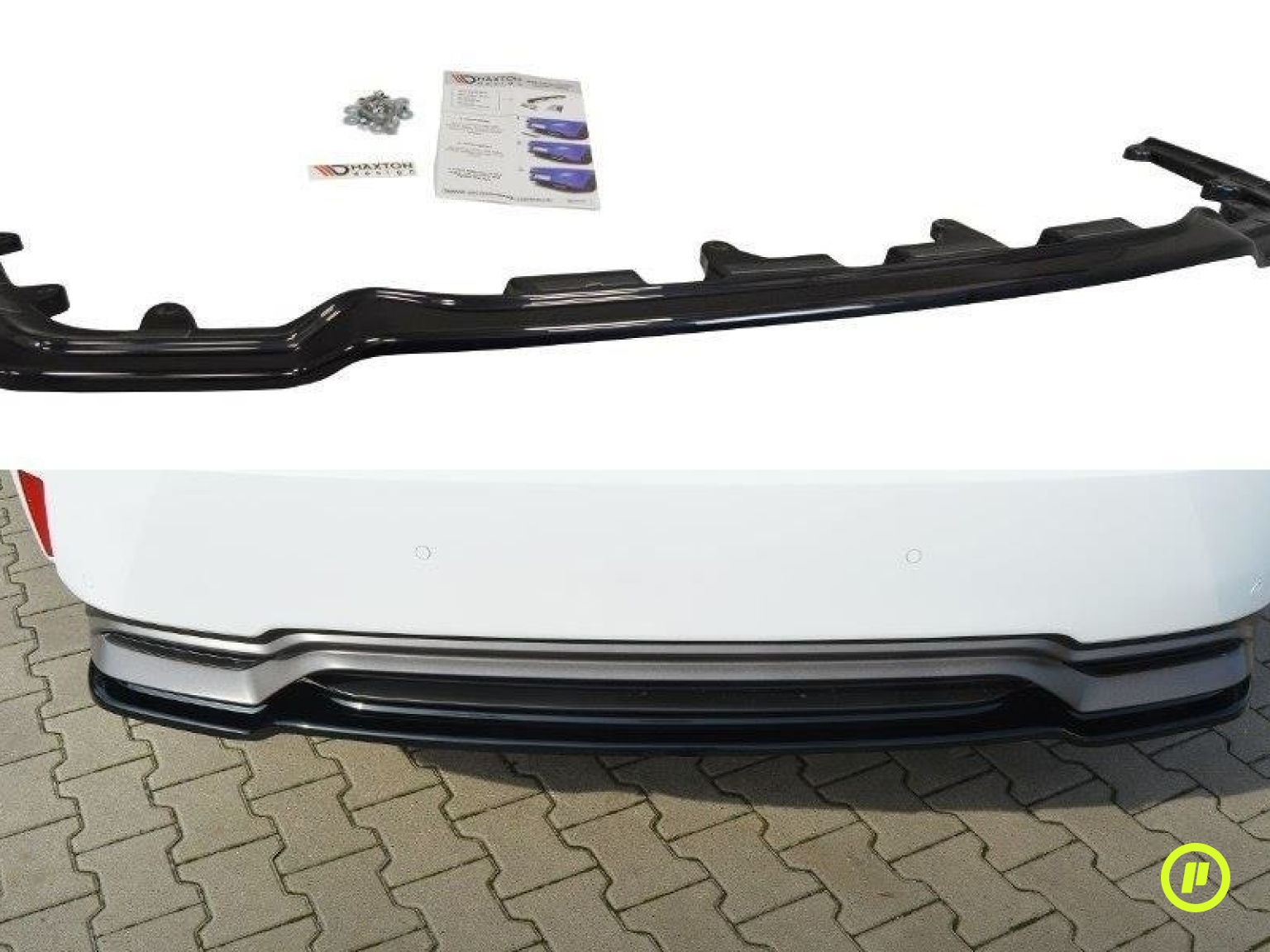 Maxton Design - Central Rear Splitter (without vertical bars) for Lexus RX F-Sport (AL20 2015 - 2019)