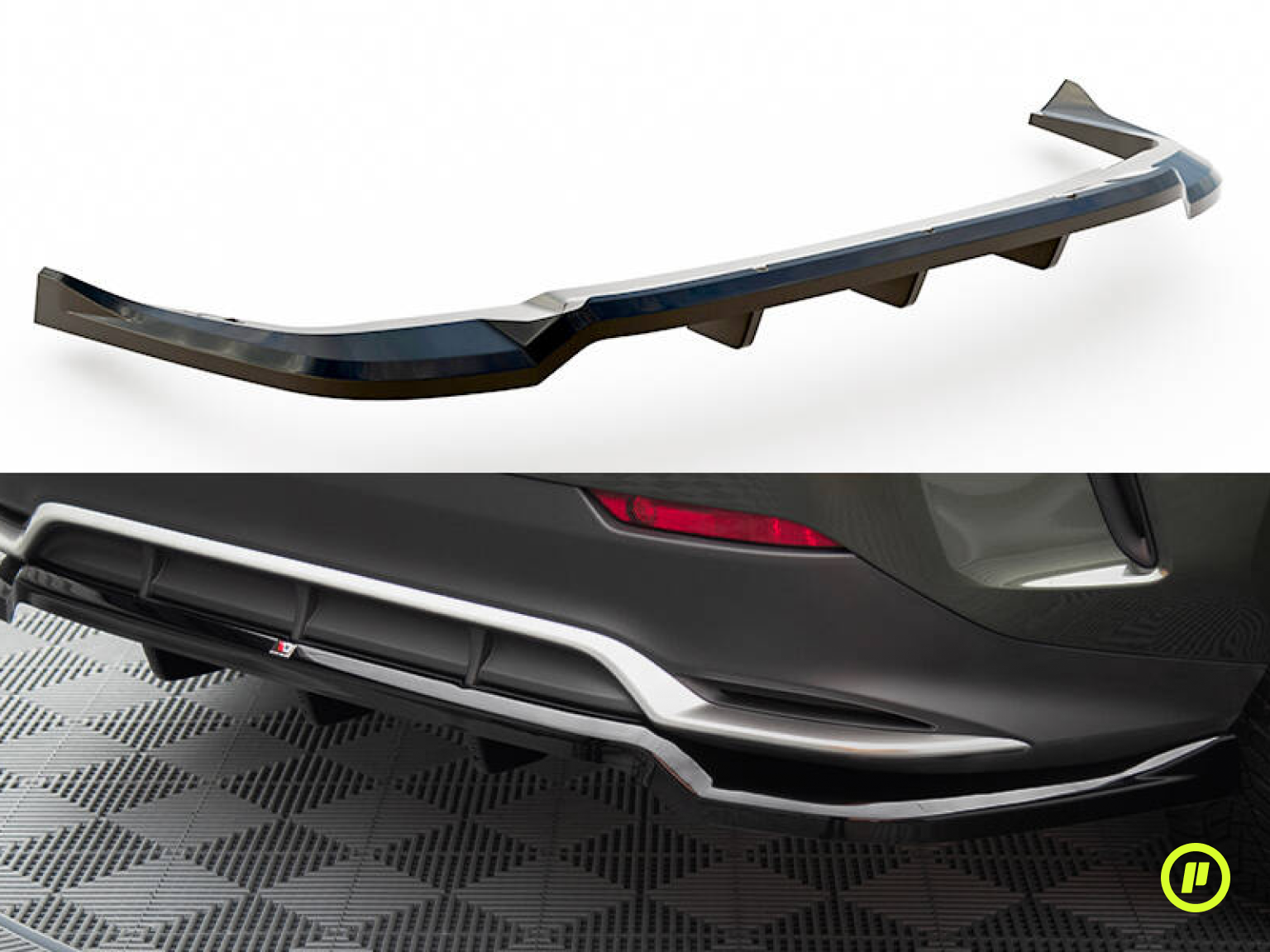 Maxton Design – Zentraler Hecksplitter (mit vertikalen Stangen) für Lexus NX F-Sport (AZ20 2021+)