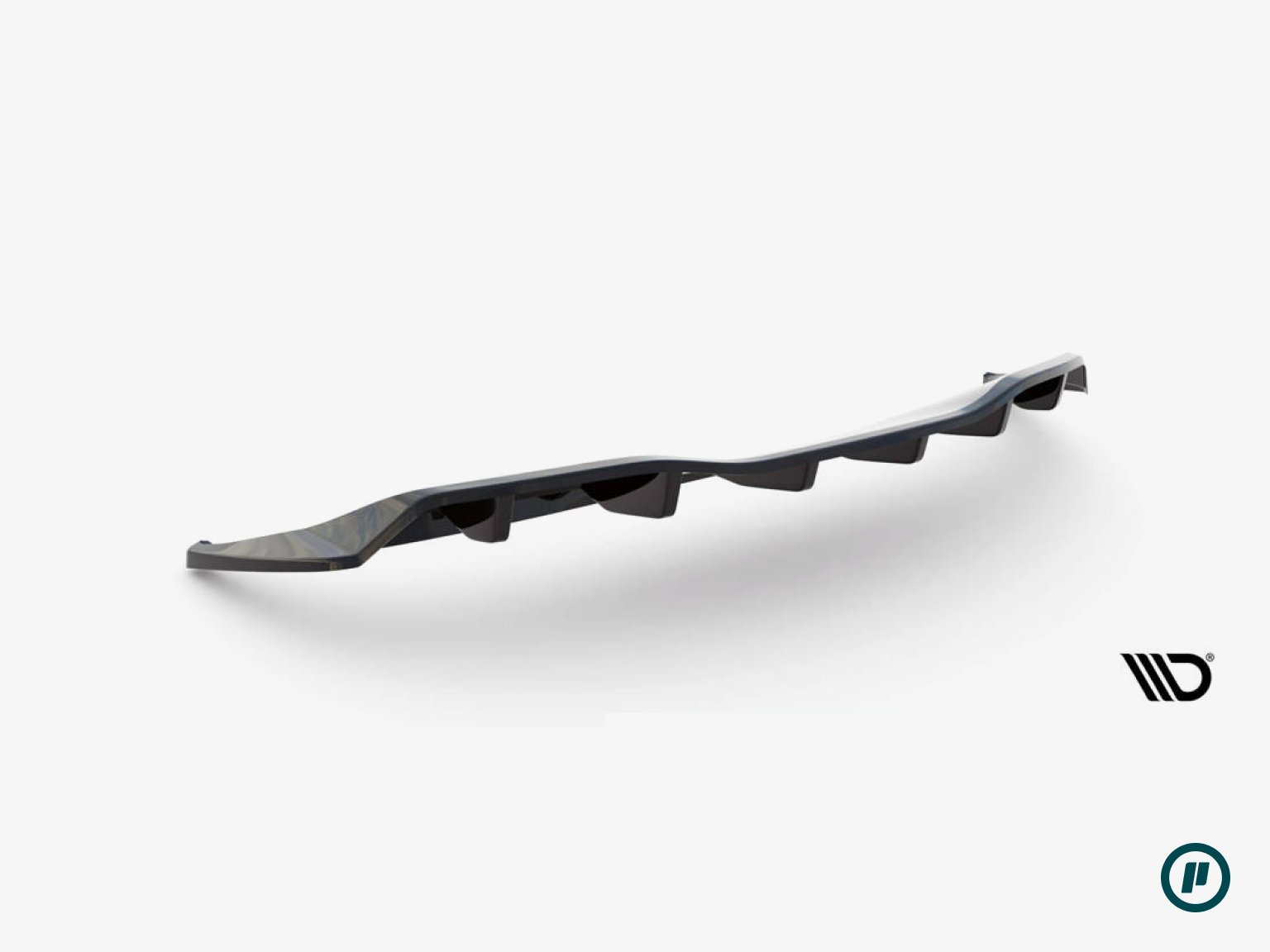 Maxton Design - Central Rear Splitter (with vertical bars) for Tesla Model Y (2020+)