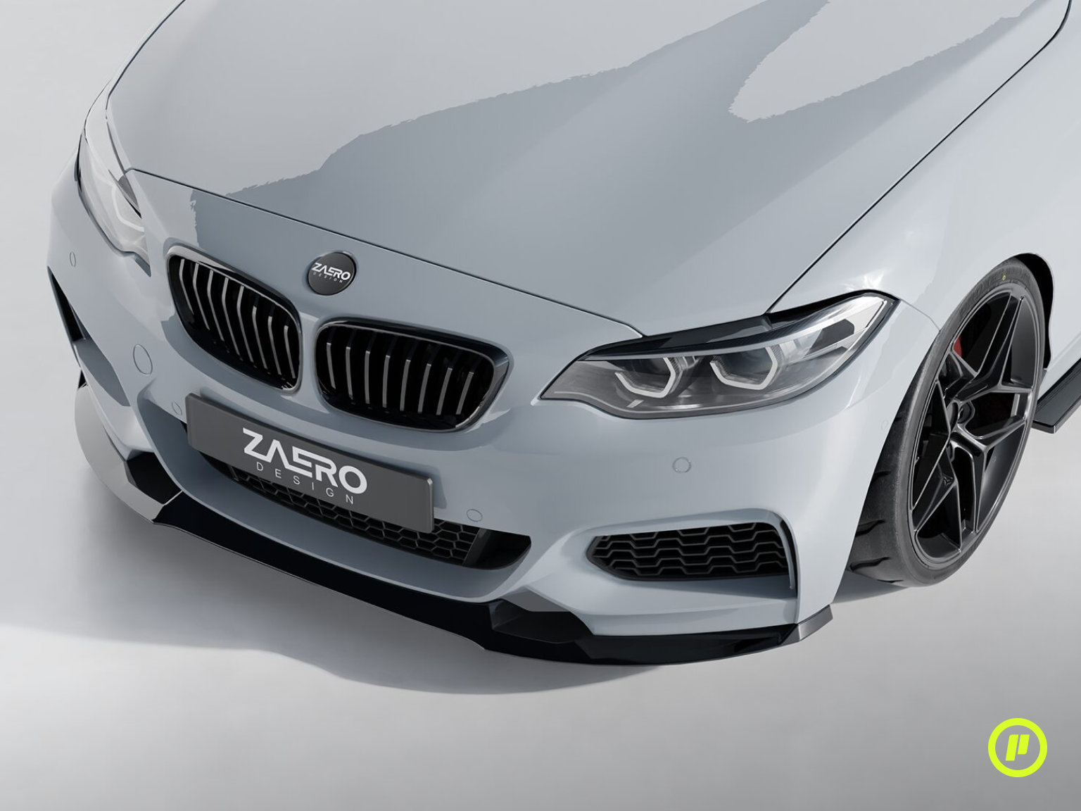 DTC Homologation - Zaero EVO-1 Front Splitter for BMW 2 Series (F22 2013 - 2021)