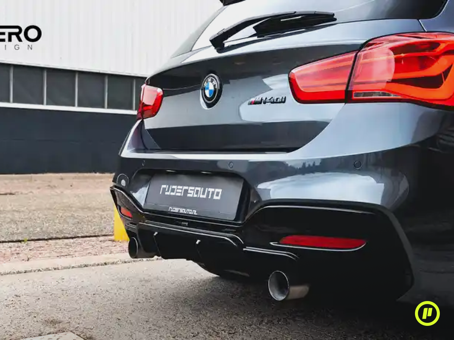 Zaero Design - EVO-1 Rear Diffuser v2 for BMW 1-Series (F20 & F21 2015 - 2019)