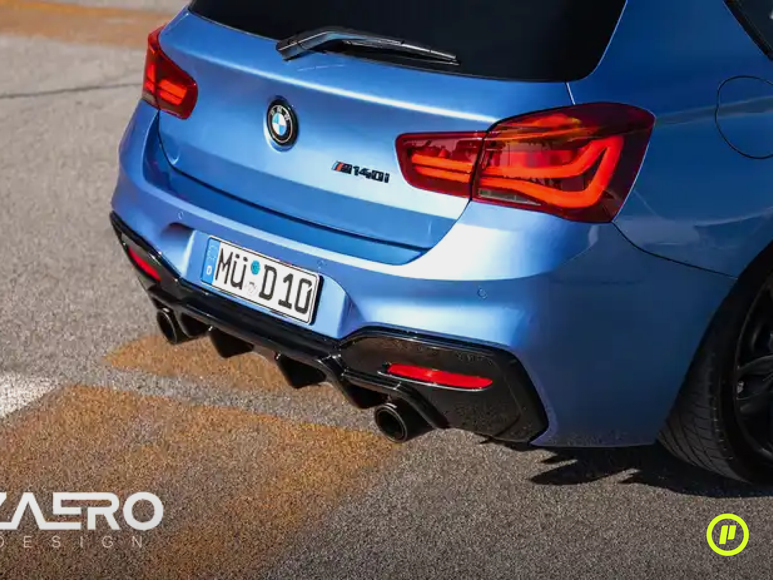 Zaero Design - EVO-1 Rear Diffuser v2 for BMW 1-Series (F20 & F21 2015 - 2019)