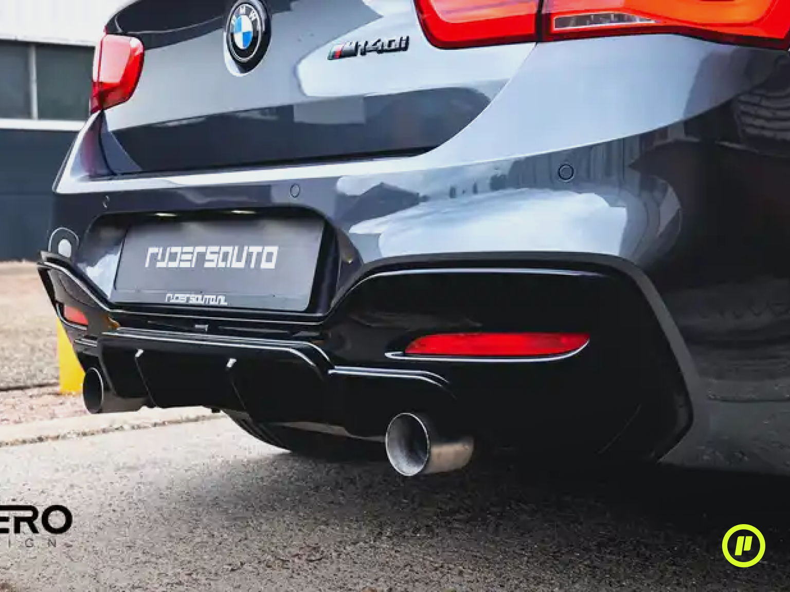 Zaero Design - EVO-1 Rear Diffuser v2 for BMW 1-Series (F20 & F21 2015 - 2019)