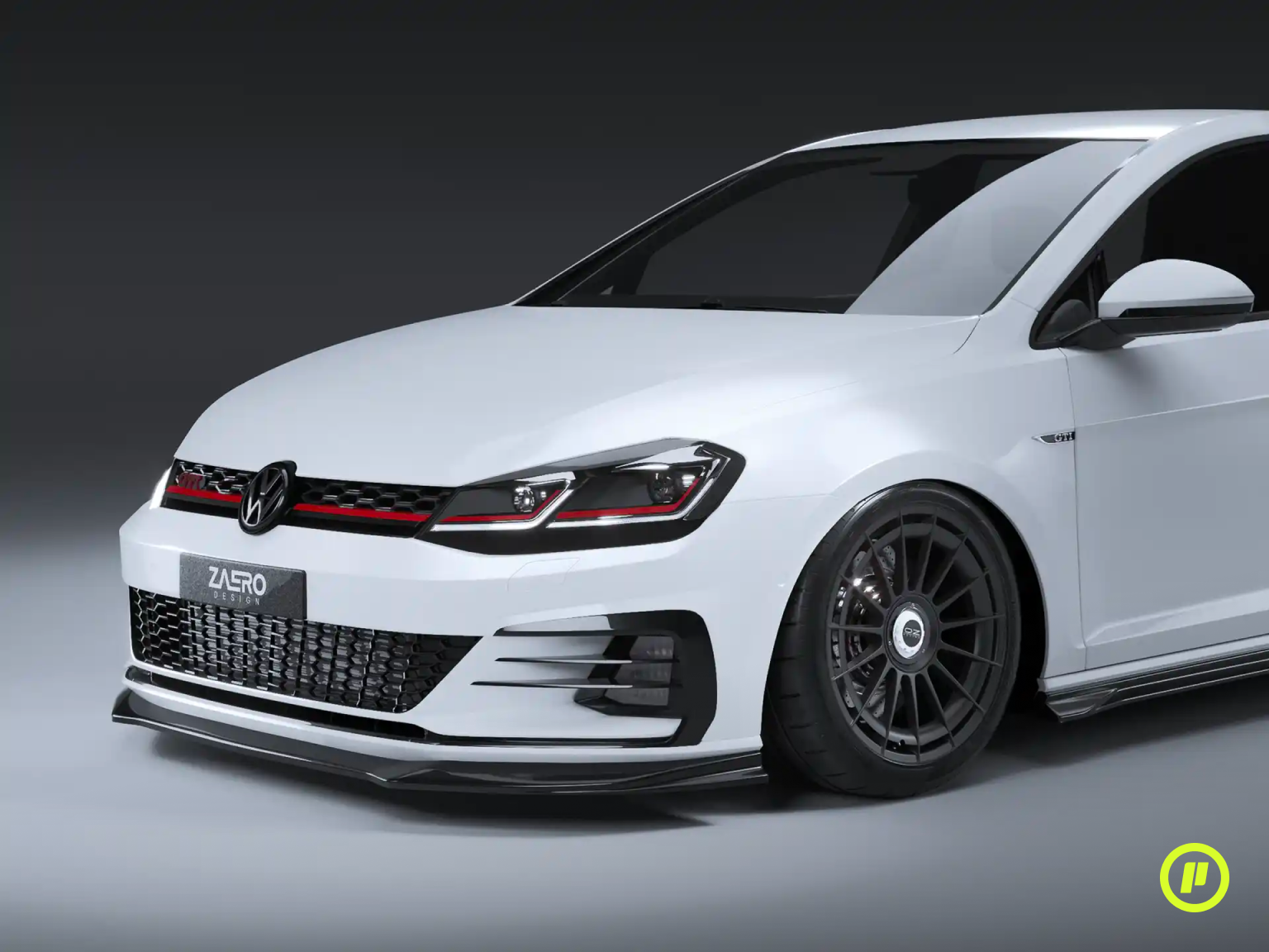 Zaero Design - EVO-1 Front Splitter for VW Golf 7.5 (GTI / GTD Facelift 2016 - 2020)