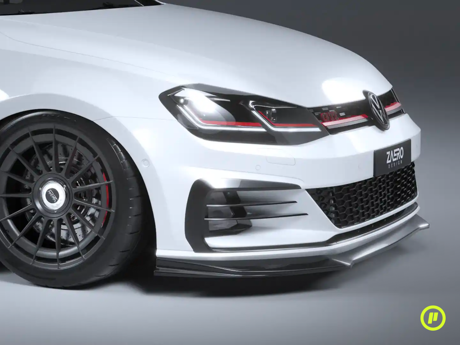 Zaero Design - EVO-1 Front Splitter for VW Golf 7.5 (GTI / GTD Facelift 2016 - 2020)