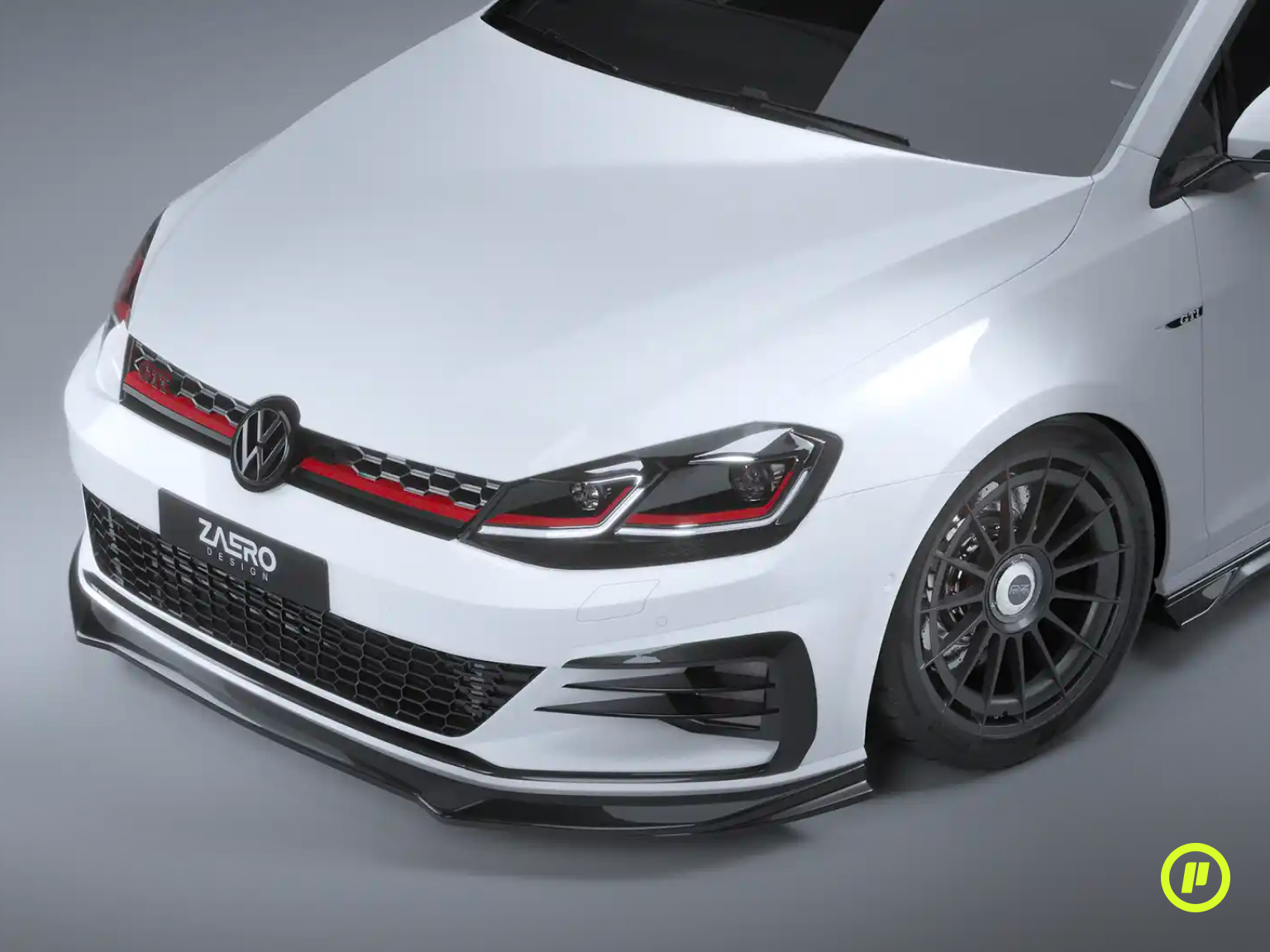 Zaero Design - EVO-1 Front Splitter for VW Golf 7.5 (GTI / GTD Facelift 2016 - 2020)