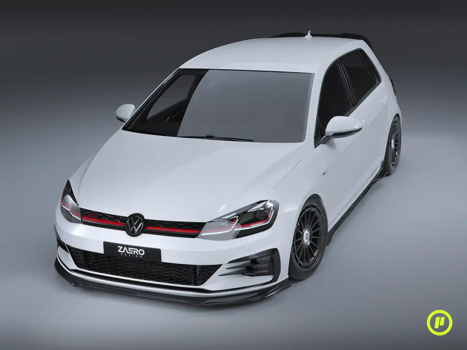 Zaero Design - EVO-1 Front Splitter for VW Golf 7.5 (GTI / GTD Facelift 2016 - 2020)