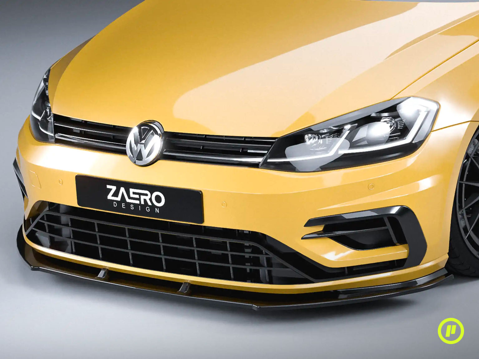 Zaero Design - EVO-1 Front Splitter for VW Golf 7.5 R (Facelift 2016 - 2020)