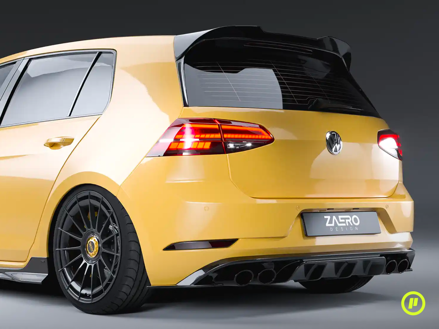 Zaero Design - EVO-1 Heckdiffusor für VW Golf 7.5 R (Facelift 2016 - 2020)