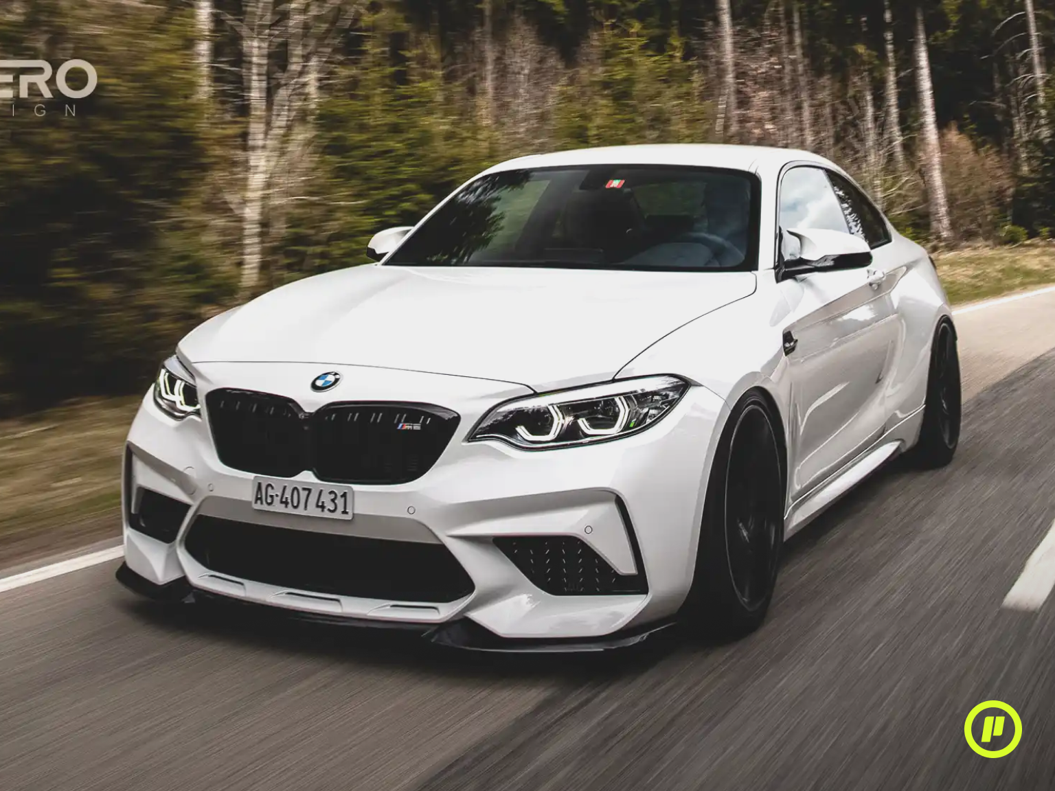 Zaero Design - EVO-S Front Splitter for BMW M2 Competition (F87 2018 - 2023)