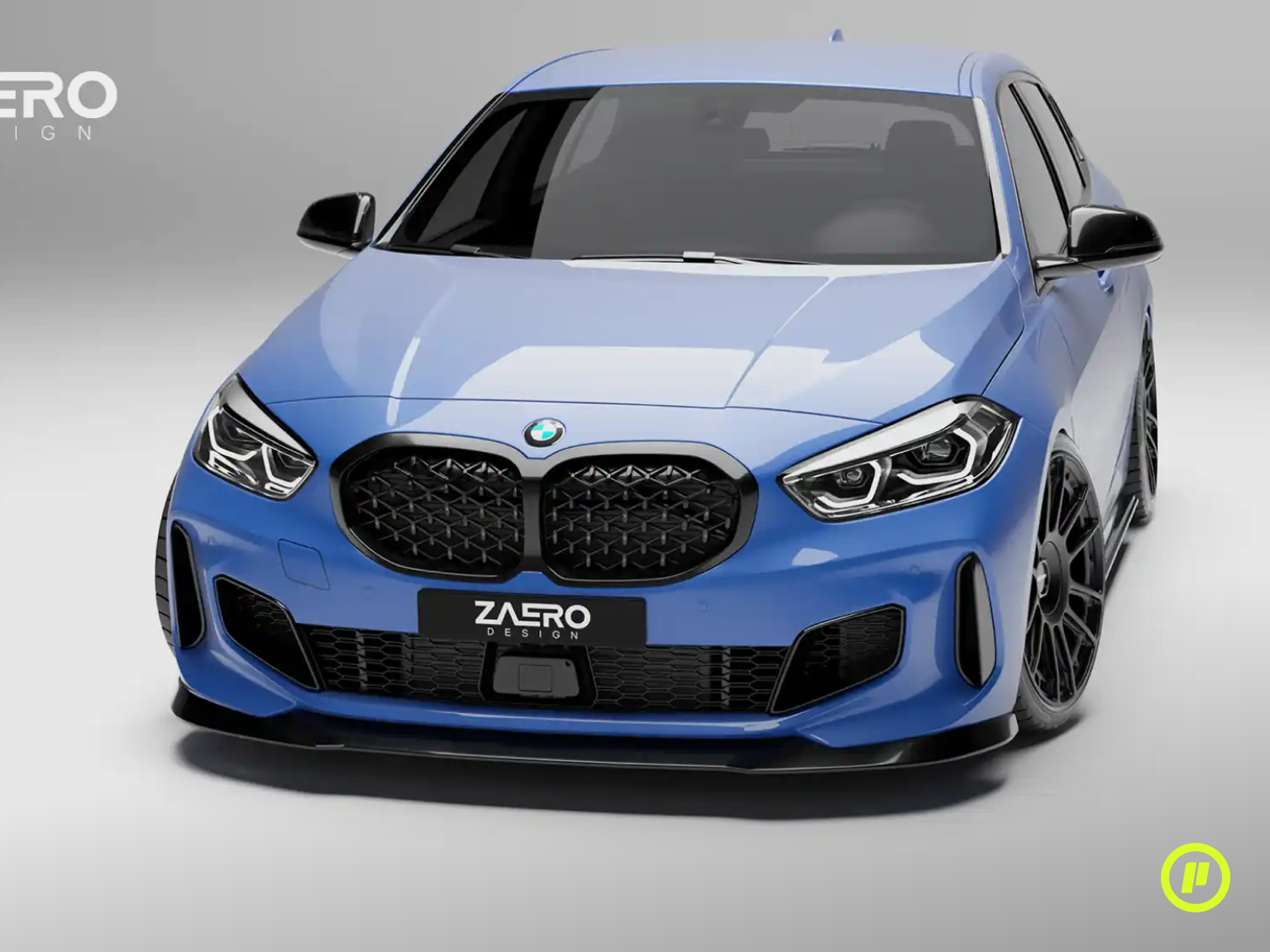 Zaero Design - EVO-1 Front Splitter for BMW 1-Series (F40 2019 - 2023)