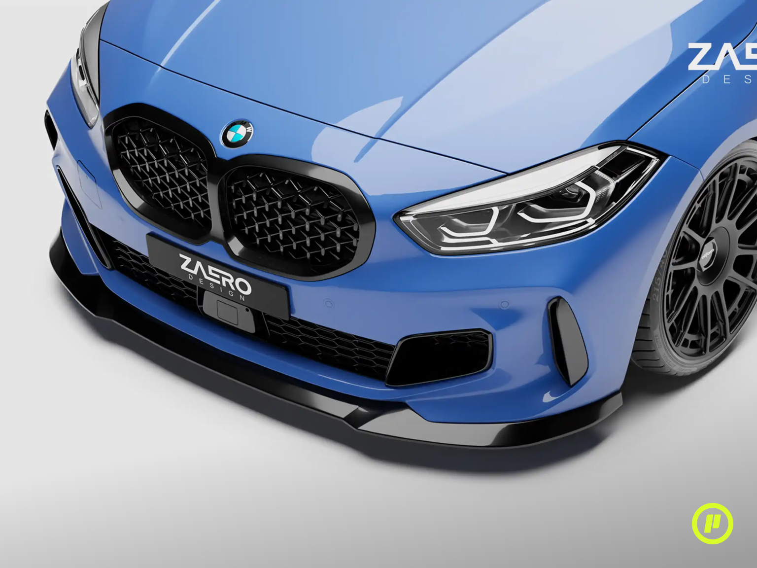 Zaero Design - EVO-1 Front Splitter for BMW 1-Series (F40 2019 - 2023)