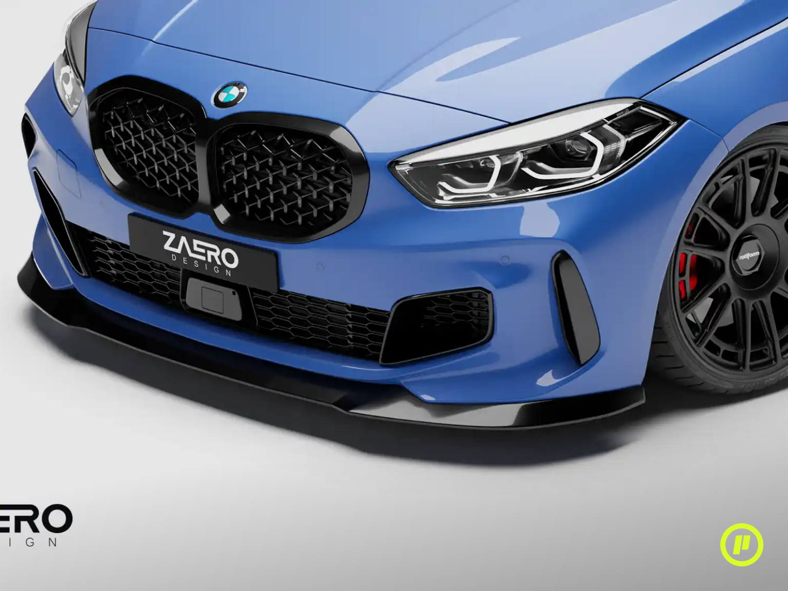 Zaero Design - EVO-1 Front Splitter for BMW 1-Series (F40 2019 - 2023)