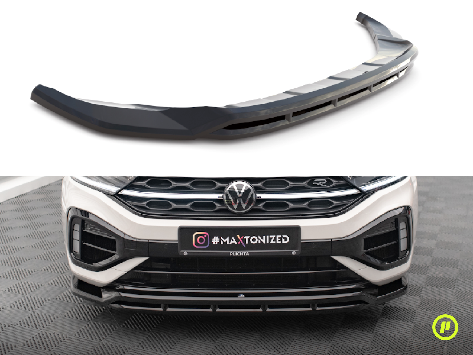 Maxton Design - Front Splitter v1 for Volkswagen T-Roc R Facelift (Mk1 2021+)