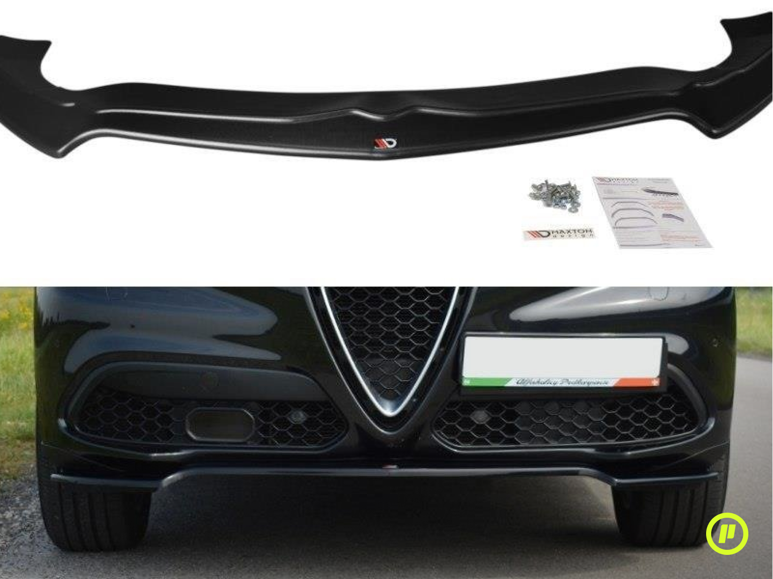 Maxton Design - Front Splitter v1 for Alfa Romeo Stelvio (949 2016+)
