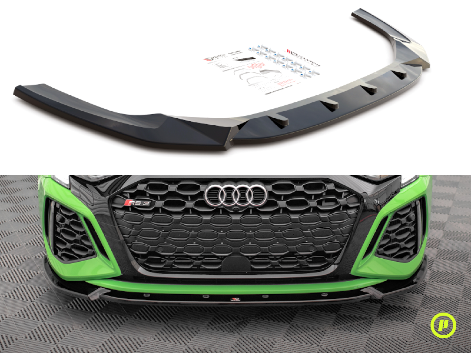 Maxton Design - Front Splitter v1 for Audi RS3 (8Y 2020+)