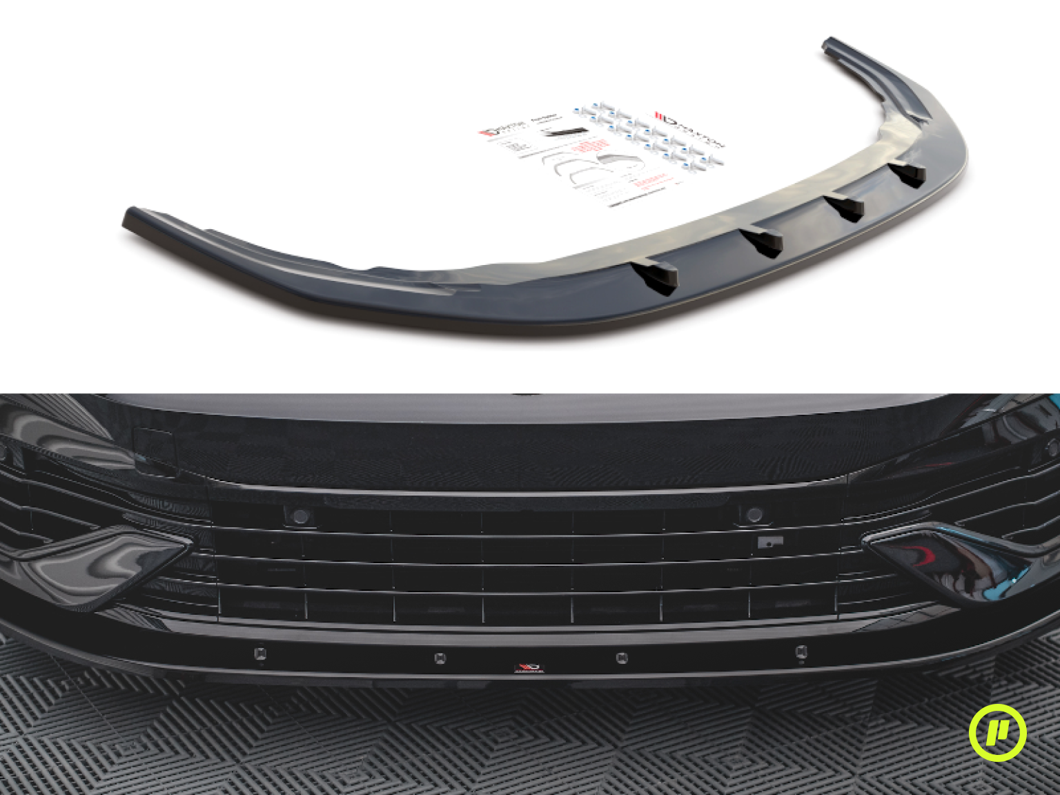 Maxton Design - Front Splitter v1 for Volkswagen Golf 8 R (Mk8 2019+)