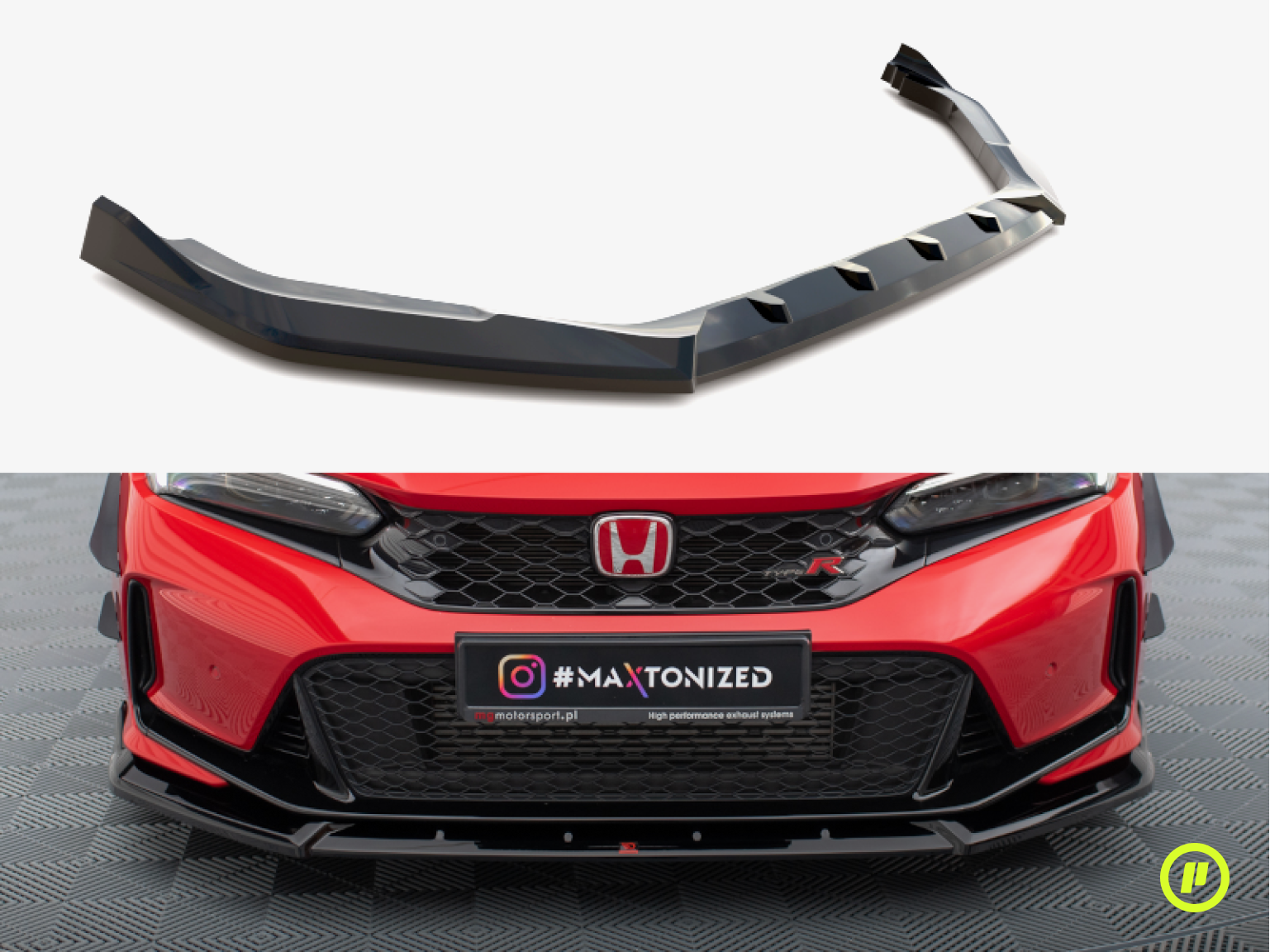 Maxton Design – Frontsplitter v2 + Flaps für Honda Civic Type-R (MK11 2023+)