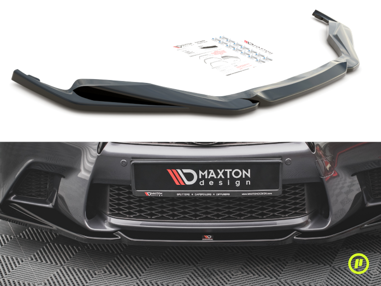 Maxton Design - Front Splitter v2 for Lexus GS (L10 2012 - 2015)