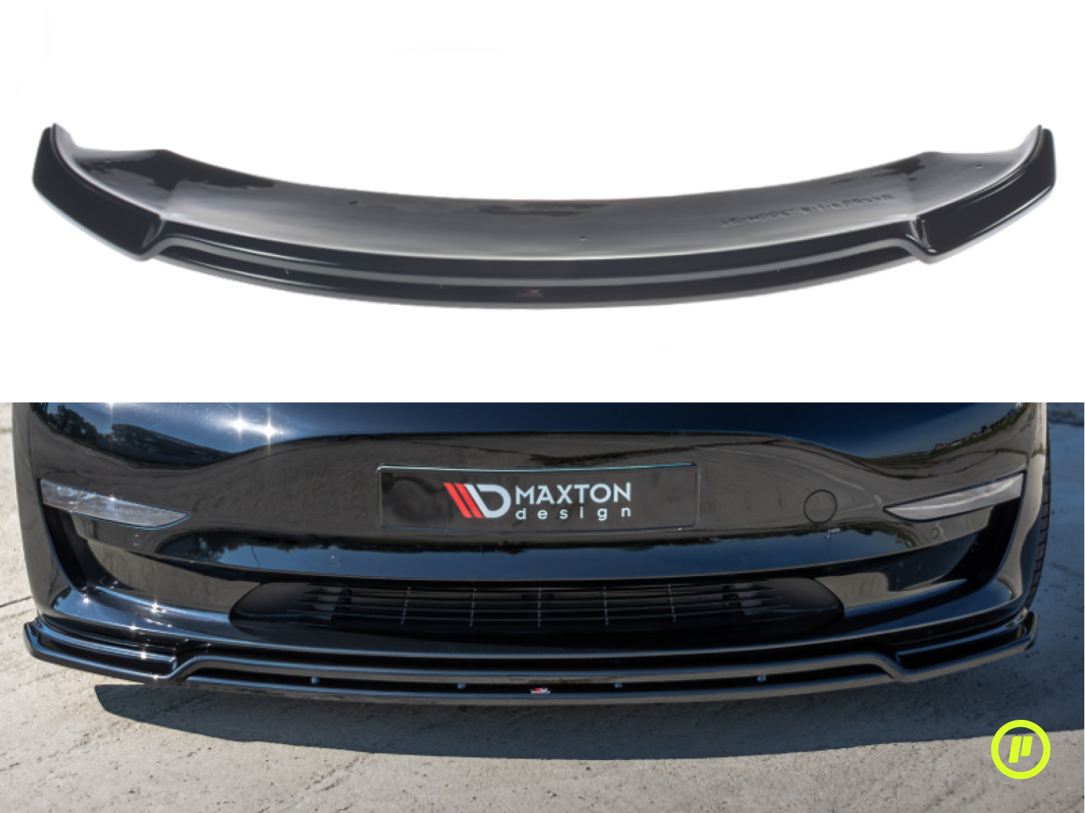 Maxton Design - Front Splitter v2 for Tesla Model 3 (2017+)