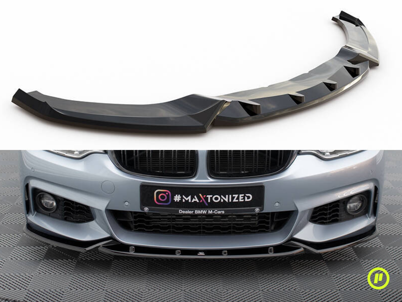Maxton Design - Front Splitter v3 for BMW Series 4 Coupe M-Pack (F32 2013 - 2020)
