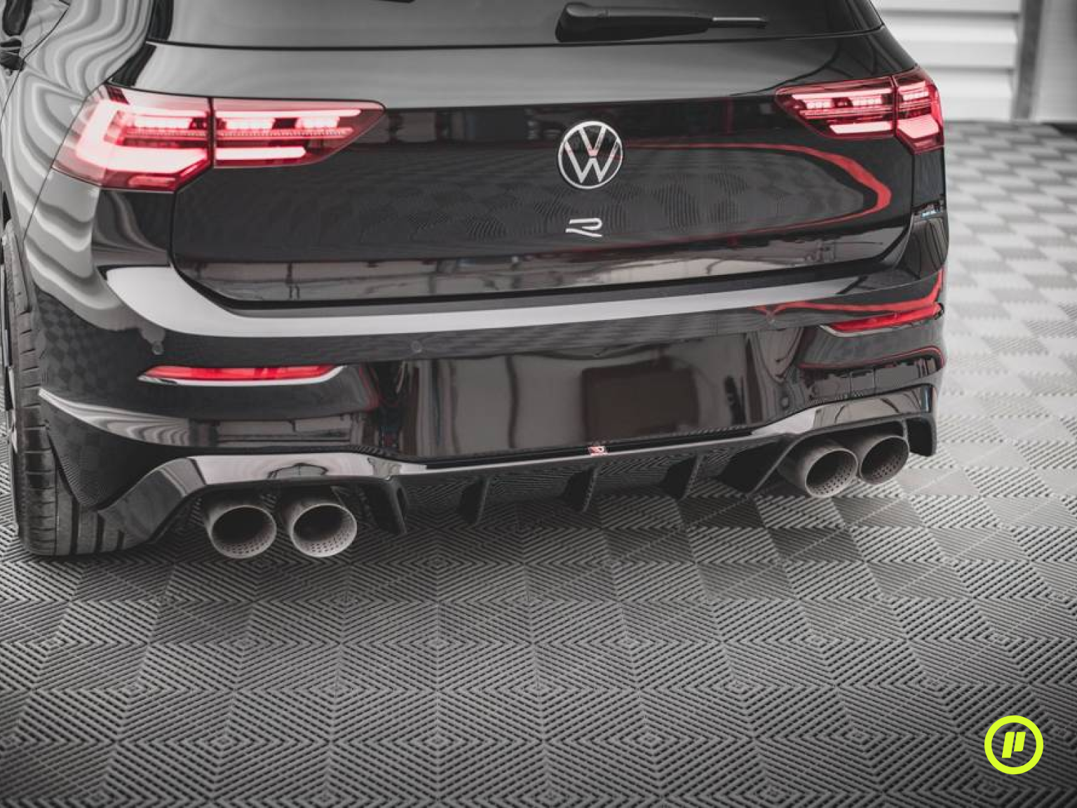 Maxton Design - Rear Valance v1 for Volkswagen Golf 8 R (Mk8 2019+)