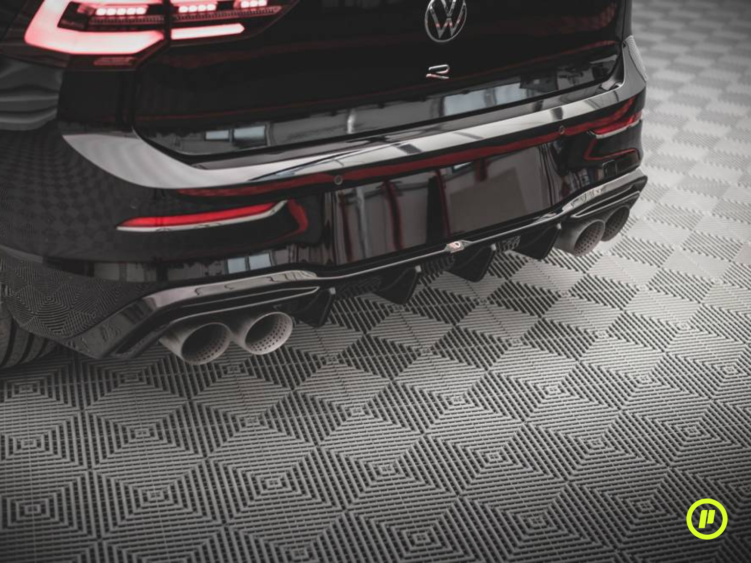 Maxton Design - Rear Valance v2 for Volkswagen Golf 8 R (Mk8 2019+)