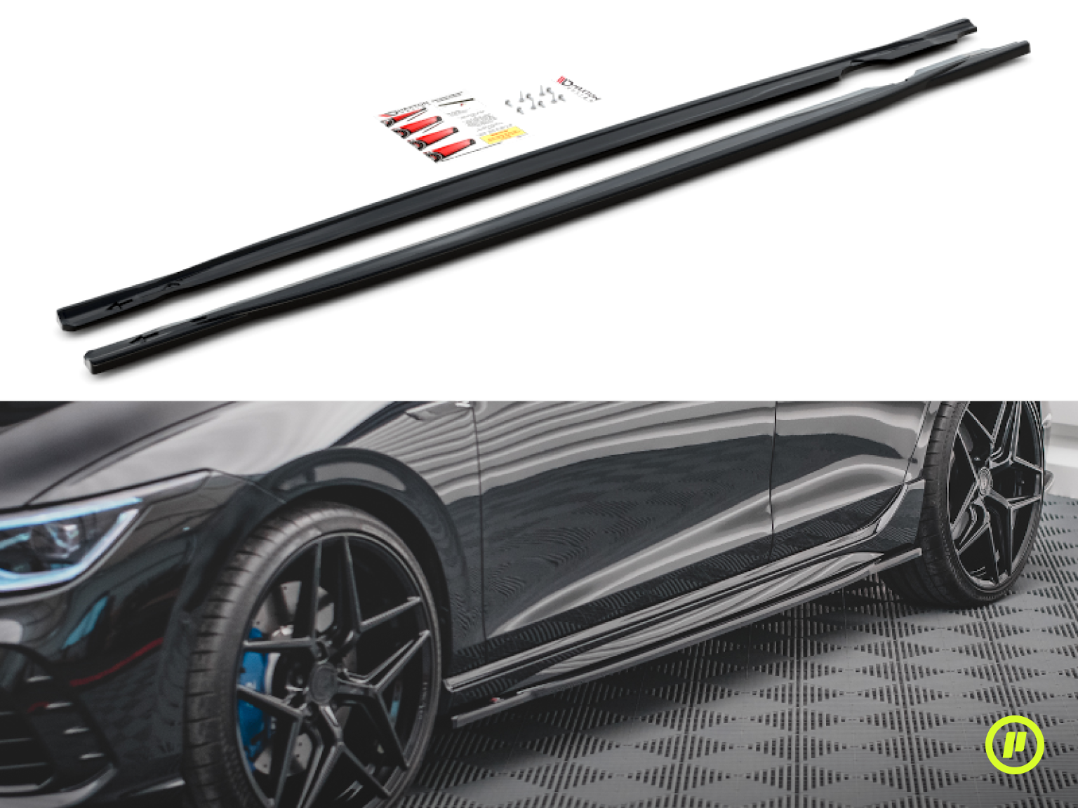 Maxton Design - Side Skirts Diffusers v1 for Volkswagen Golf 8 R (Mk8 2019+)
