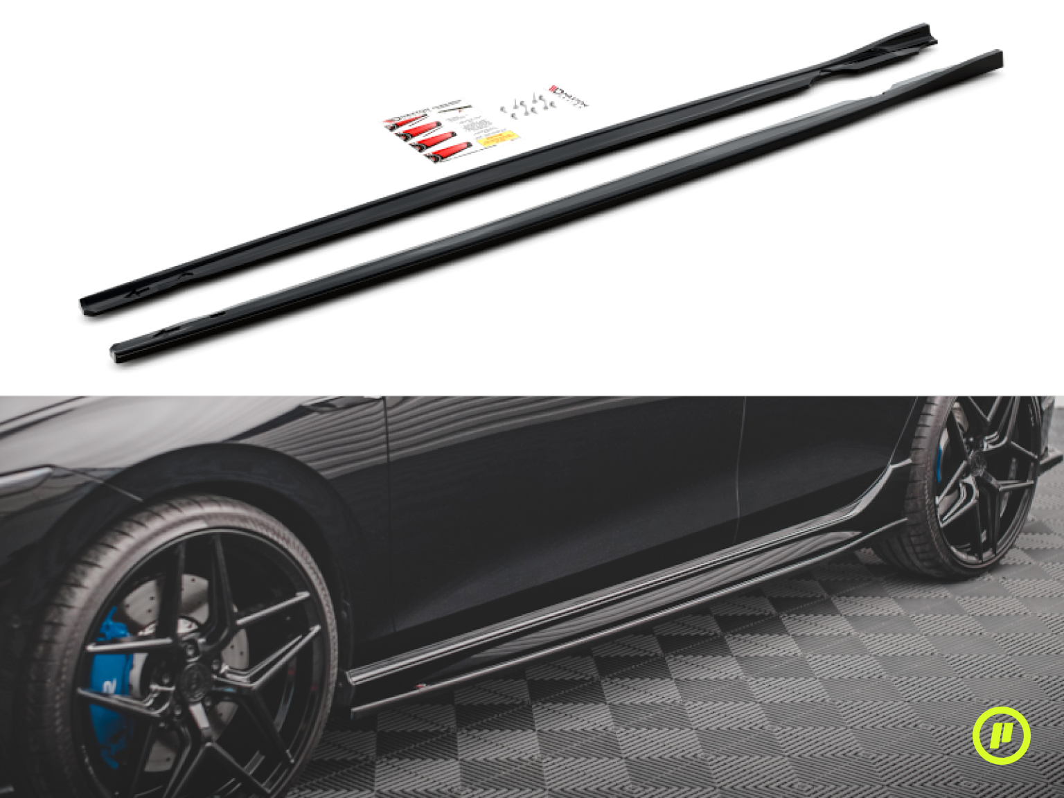Maxton Design - Side Skirts Diffusers v2 for Volkswagen Golf 8 R (Mk8 2019+)