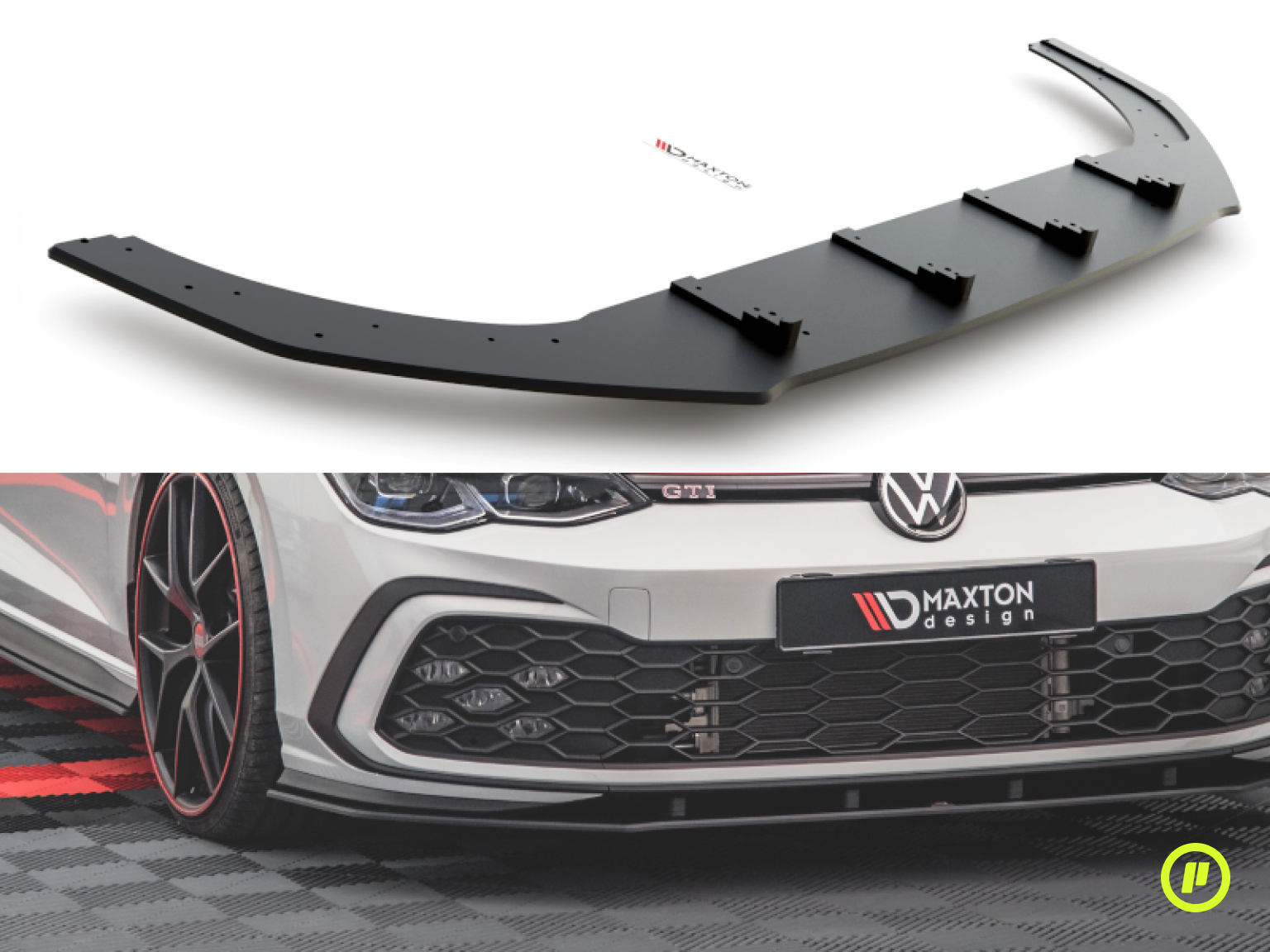 Maxton Design - Racing Durability Front Splitter for Volkswagen Golf 8 GTI (Mk8 2019+)