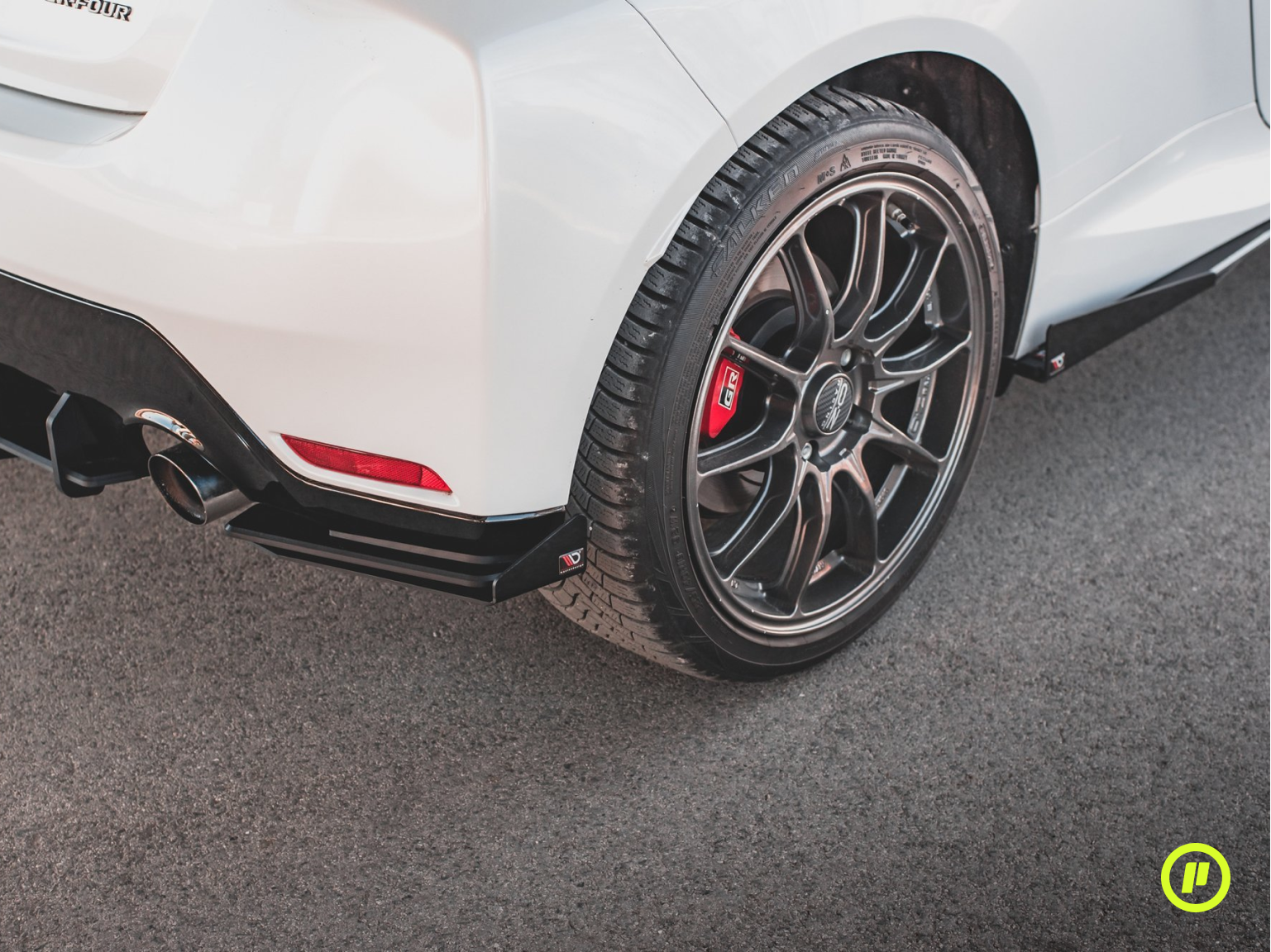 Maxton Design - Racing Durability Rear Side Splitters + Flaps for Toyota GR Yaris (MK4 2020+)