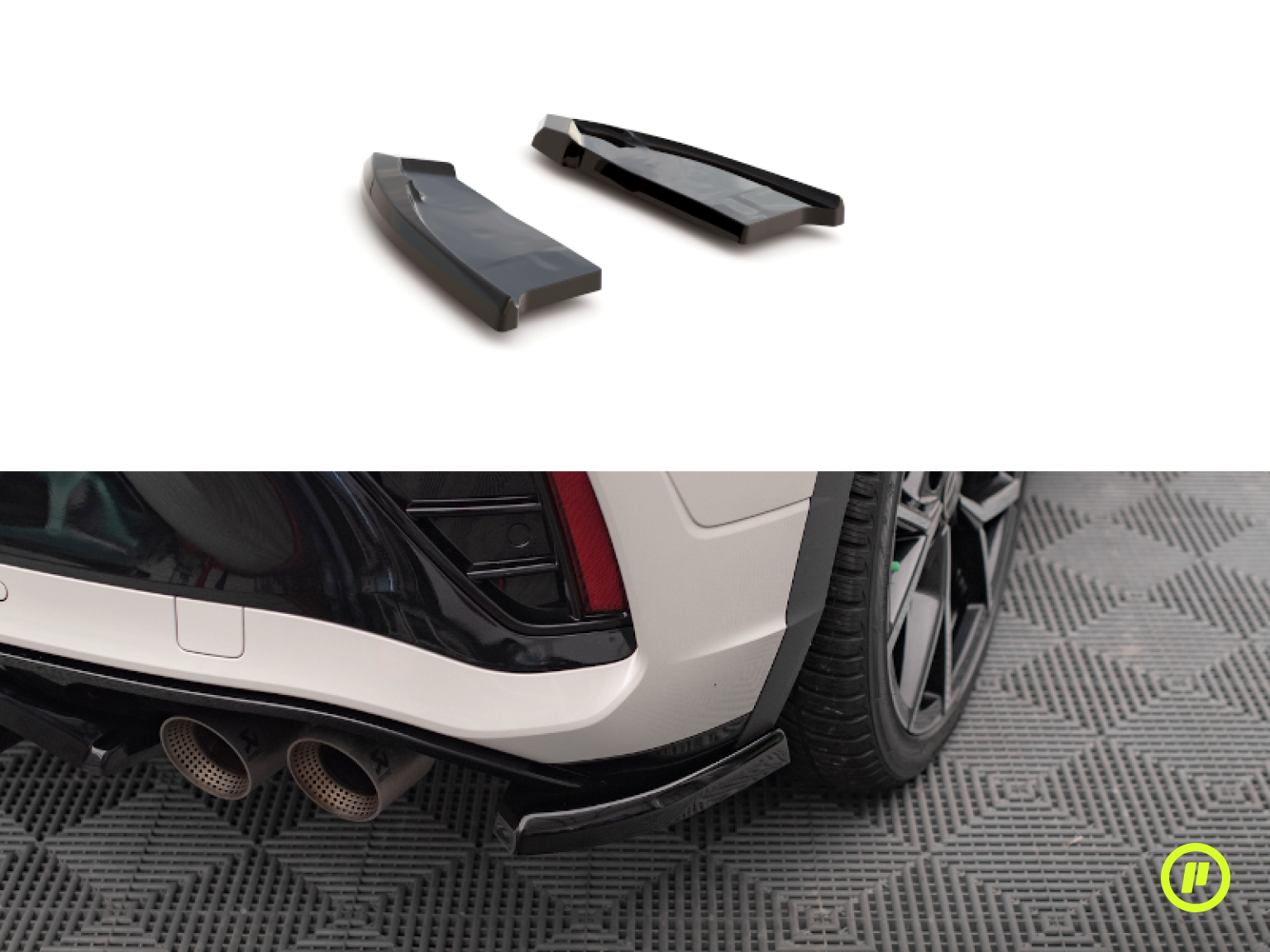 Maxton Design - Rear Side Splitters for Volkswagen T-Roc R Facelift (Mk1 2021+)