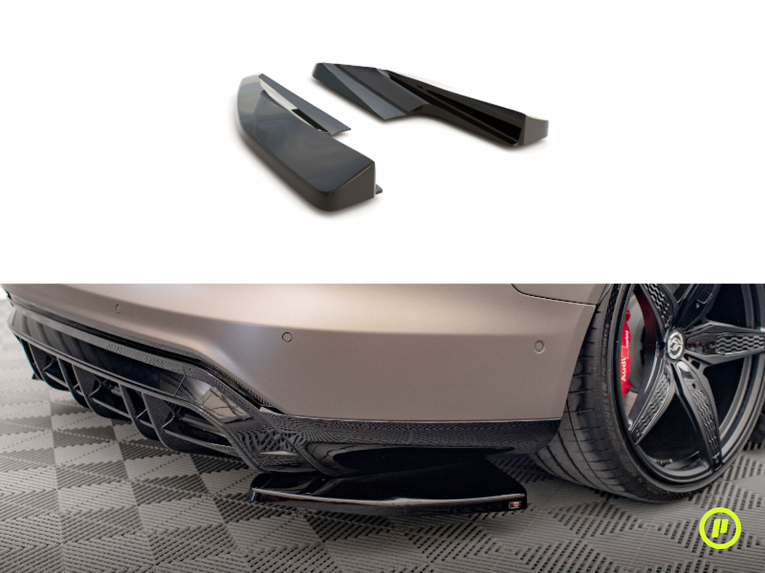 Maxton Design - Rear Side Splitters v1 for Audi e-Tron GT / RS GT (Mk1 2021+)