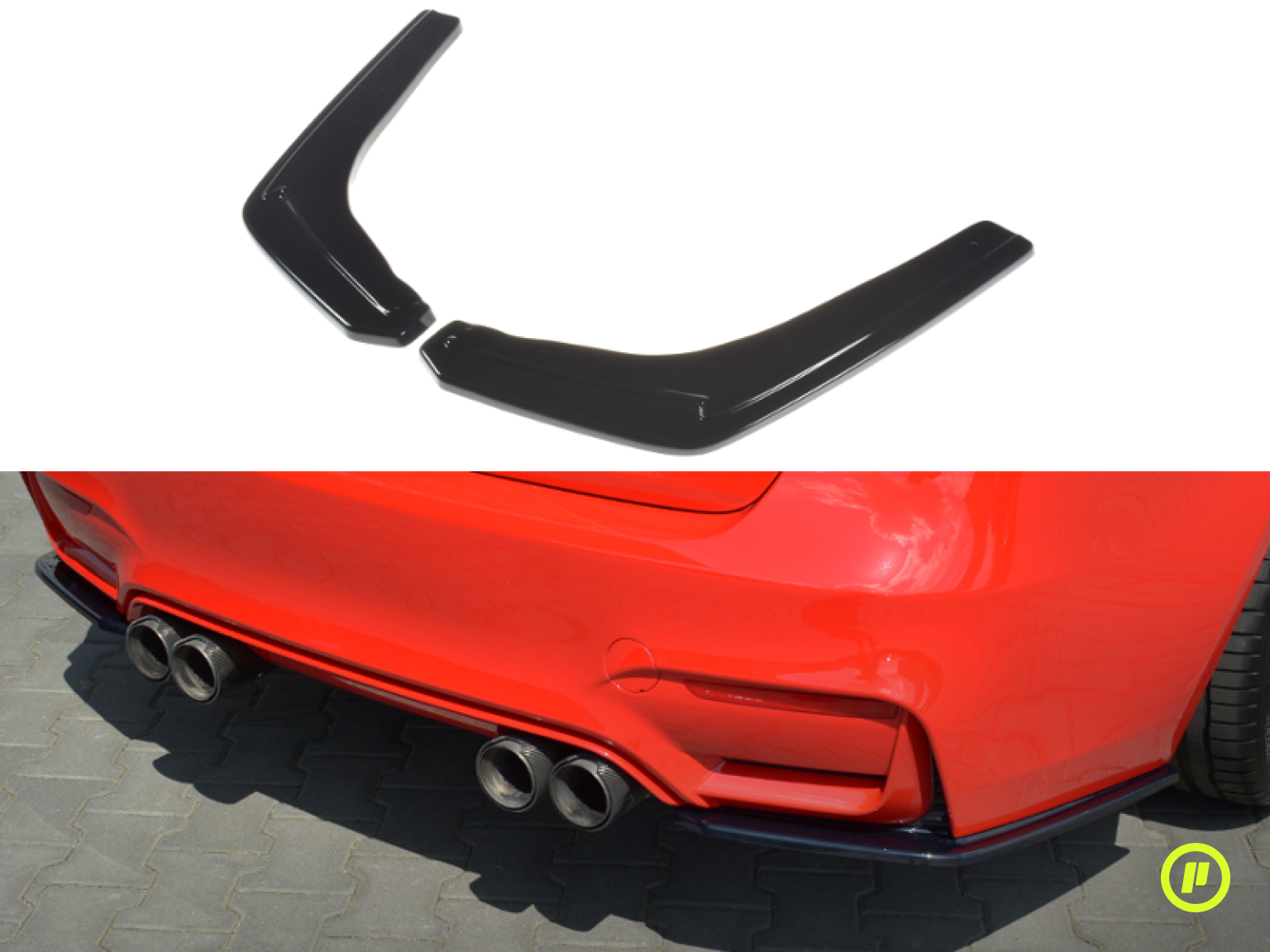 Maxton Design - Rear Side Splitters v1 for BMW M3 (F80 2014-2019)