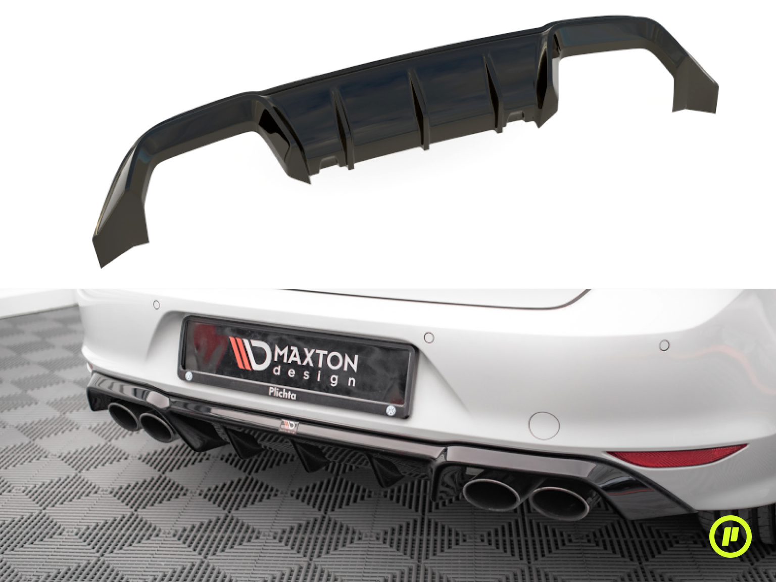 Maxton Design - Rear Valance for Volkswagen Golf 7 R (Mk7 2013-2016)