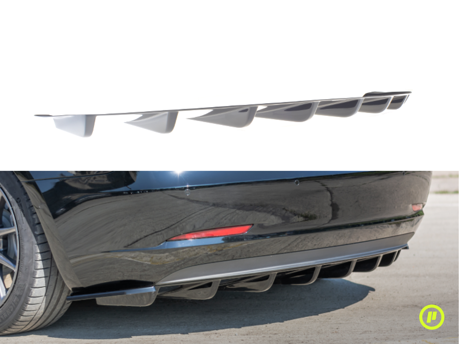 Maxton Design - Rear Valance v1 for Tesla Model 3 (2017+)