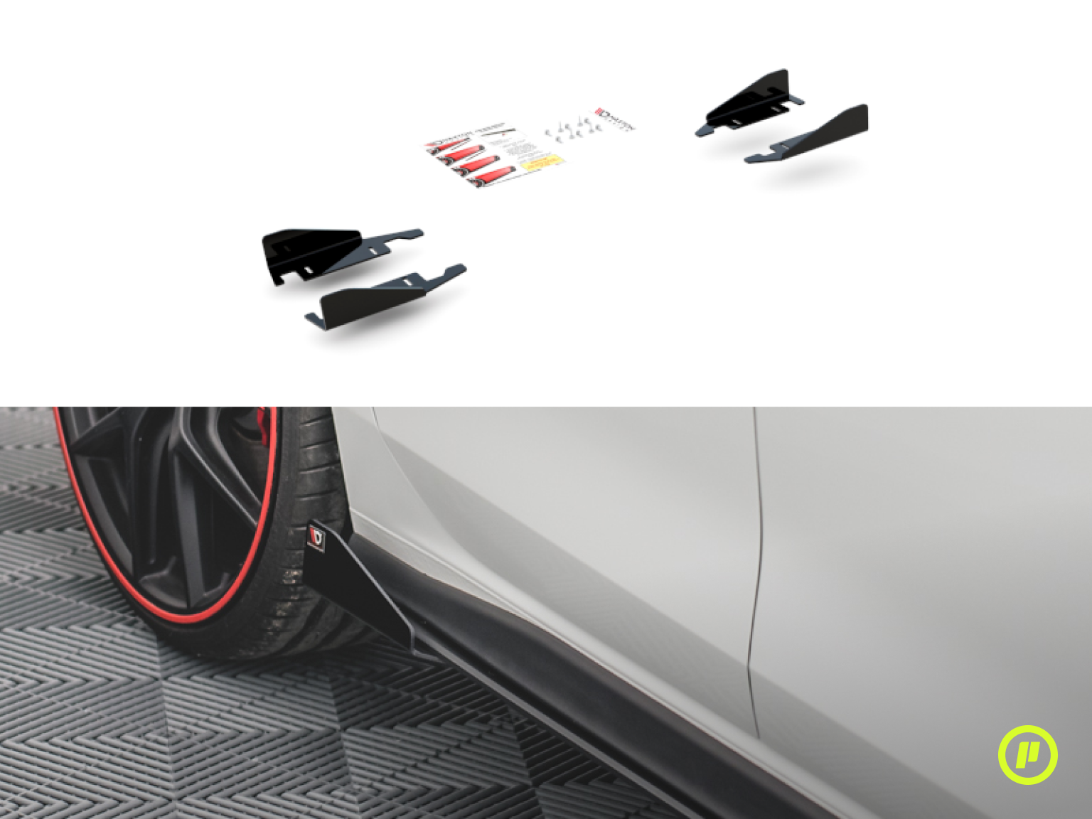 Maxton Design - Side Flaps for Volkswagen Golf 8 GTI (Mk8 2019+)