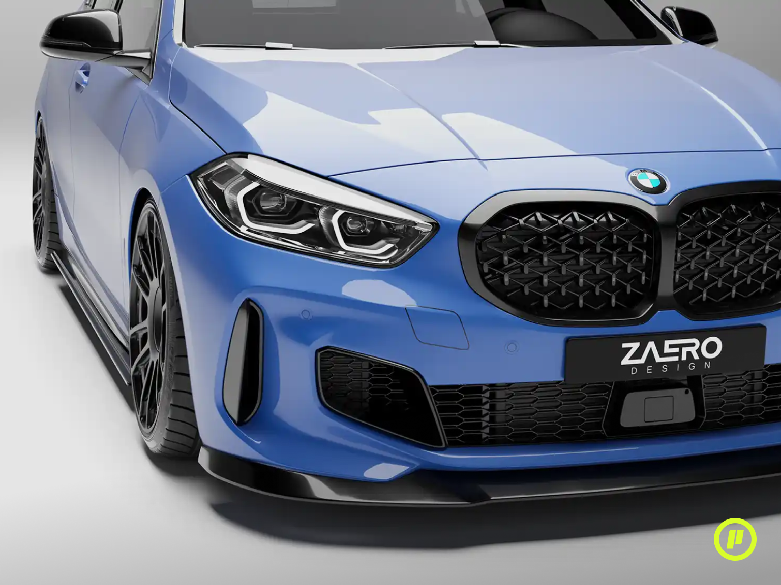 Zaero Design - Estensioni delle minigonne laterali EVO-1 per BMW Serie 1 (F40 2019 - 2023)