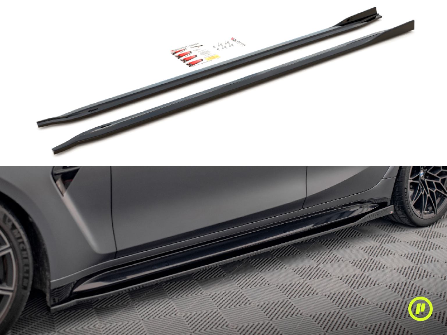 Maxton Design - Side Skirts Diffusers v2 for BMW M3 (G80 2021+)
