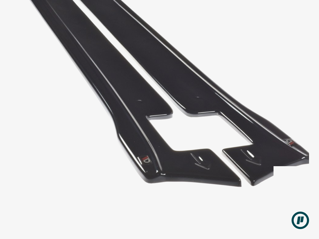 Maxton Design - Side Skirts Diffusers v2 for Tesla Model X (2015+)