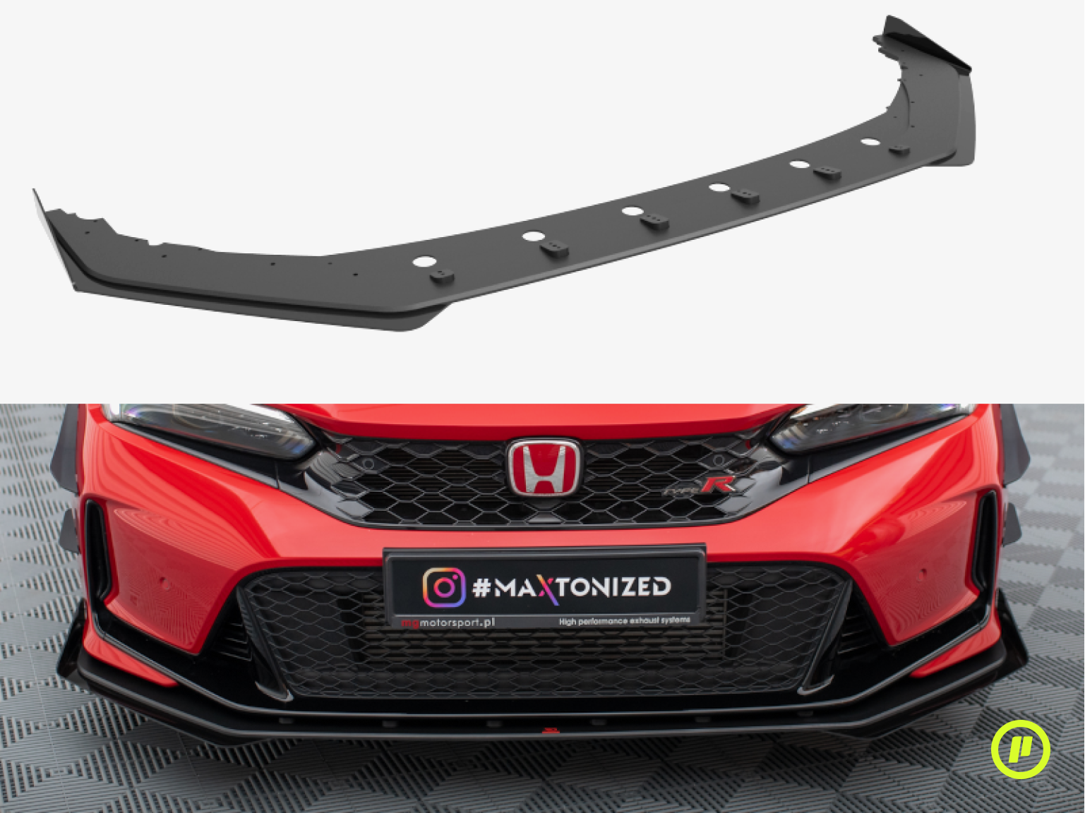 Maxton Design – Street Pro Frontsplitter + Flaps für Honda Civic Type-R (MK11 2023+)