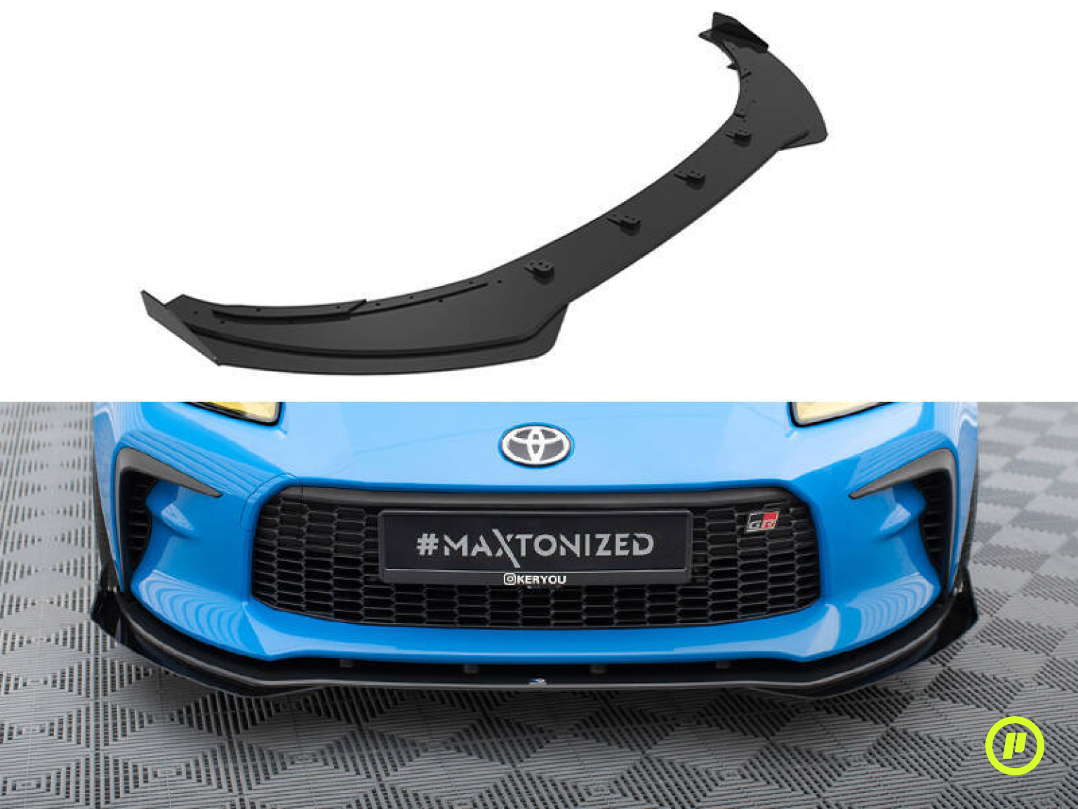 Maxton Design - Street Pro Front Splitter v1 + Flaps for Toyota GR86 (ZN8 2022+)
