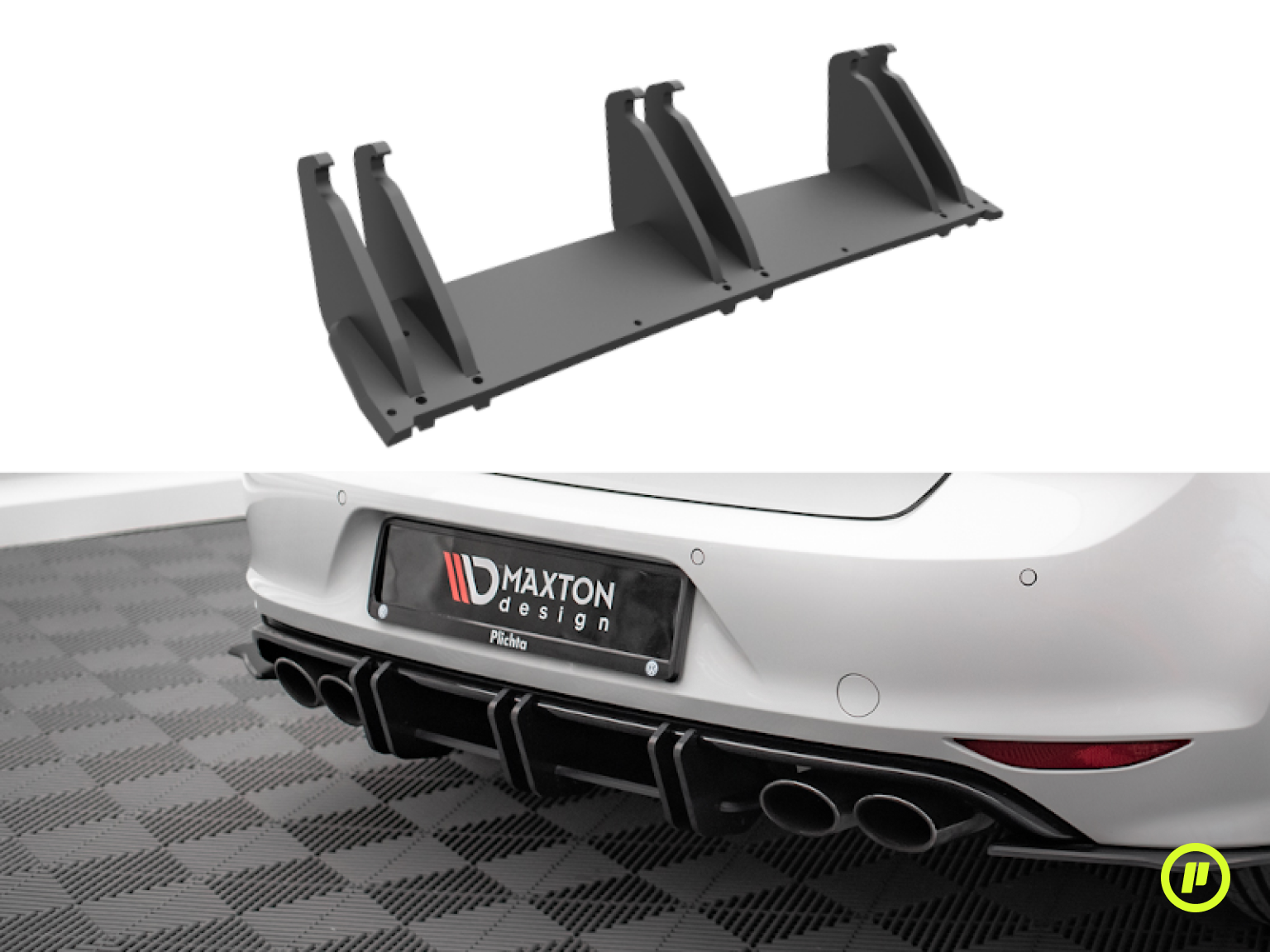 Maxton Design - Street Pro Rear Diffuser for Volkswagen Golf 7 R (Mk7 2013-2016)