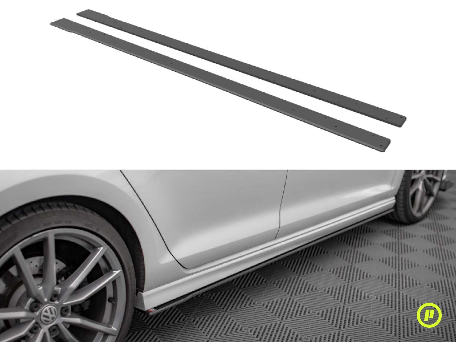 Maxton Design - Street Pro Side Skirts Diffusers for Volkswagen Golf 7 R (Mk7 2013-2016)