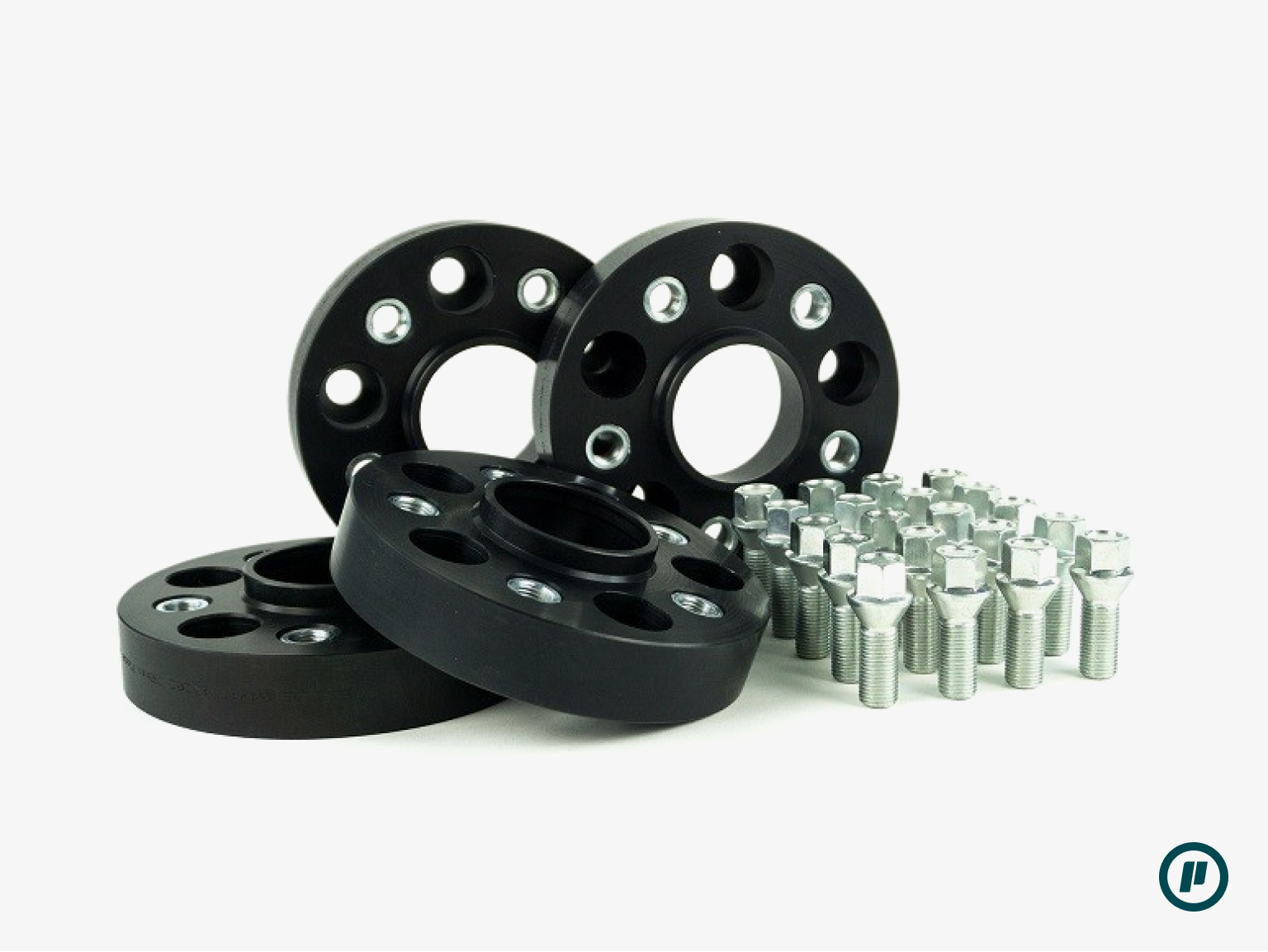JE Design - Wheel Spacer Kit (6mm / 5x112 or 5x110) Black + Included Wheel Bolts